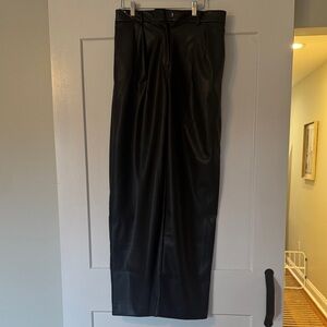 Women’s Black Leather Pants